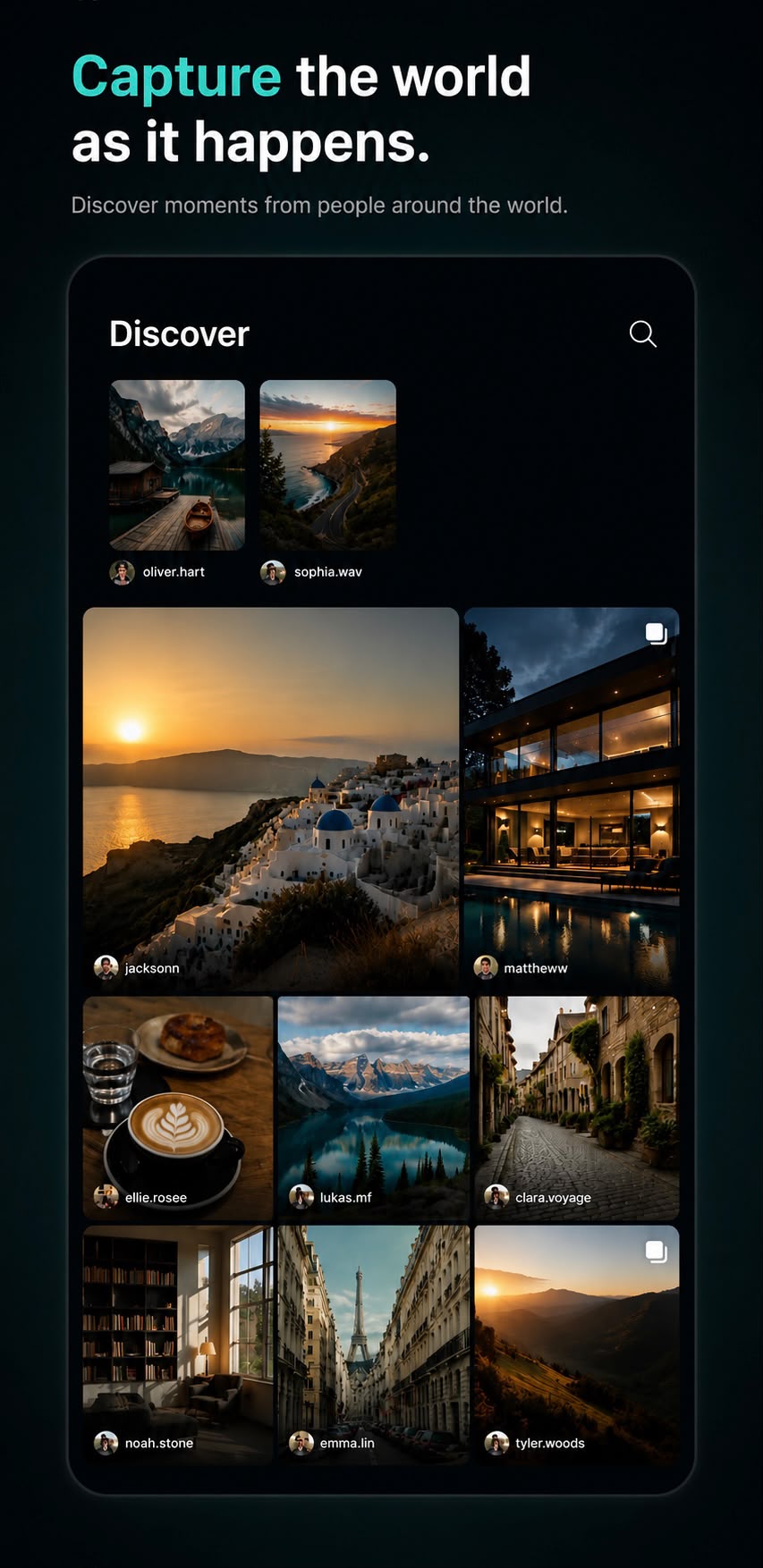 Eylo Discover — capture the world as it happens